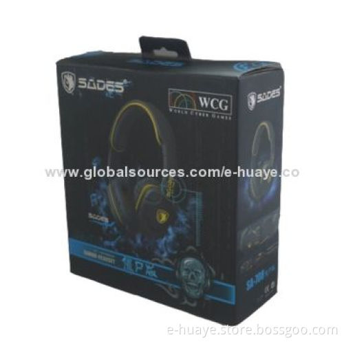 Wired computer headset with 40mm Hi-fi driver, comfortable headband & ear pads, CE/RoHS mark